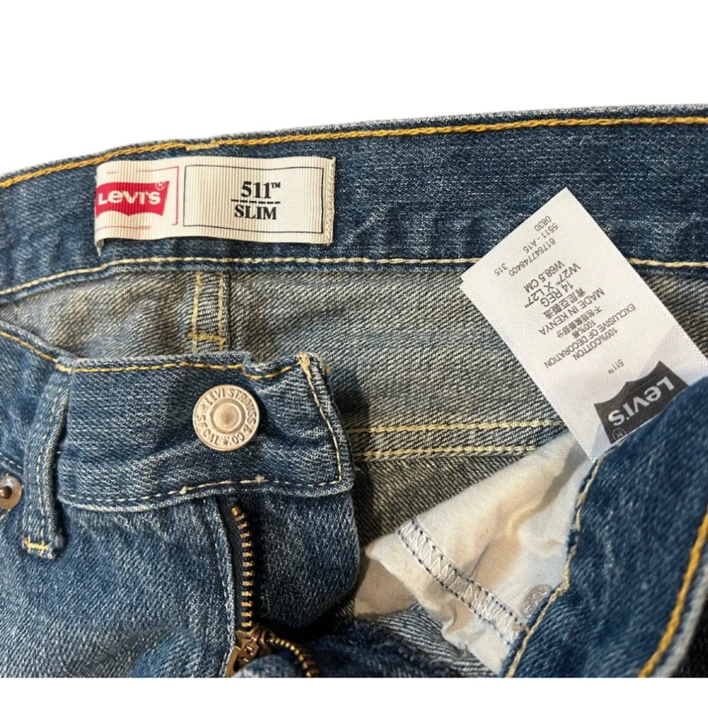 Levi’s 511 Slim Straight Jeans | W27 x L27 | Juniors 14 | Med Blue Wash